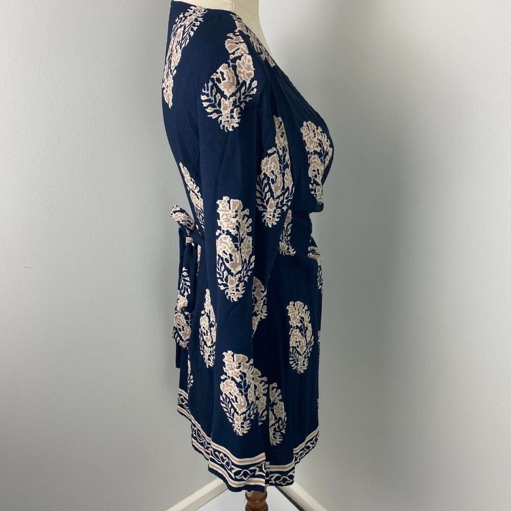 Angel Biba Size 10 Romper Wrap Long Sleeve Lightweight Paisley - Picture 8 of 9